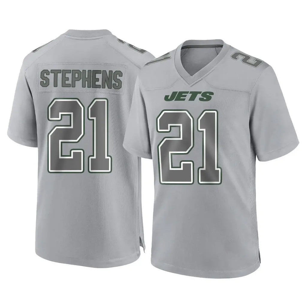 Elroe NY.Jets #21 Brandon Stephens Player Gray Limited Atmosphere Fashion Home Game Stitched Jerseys