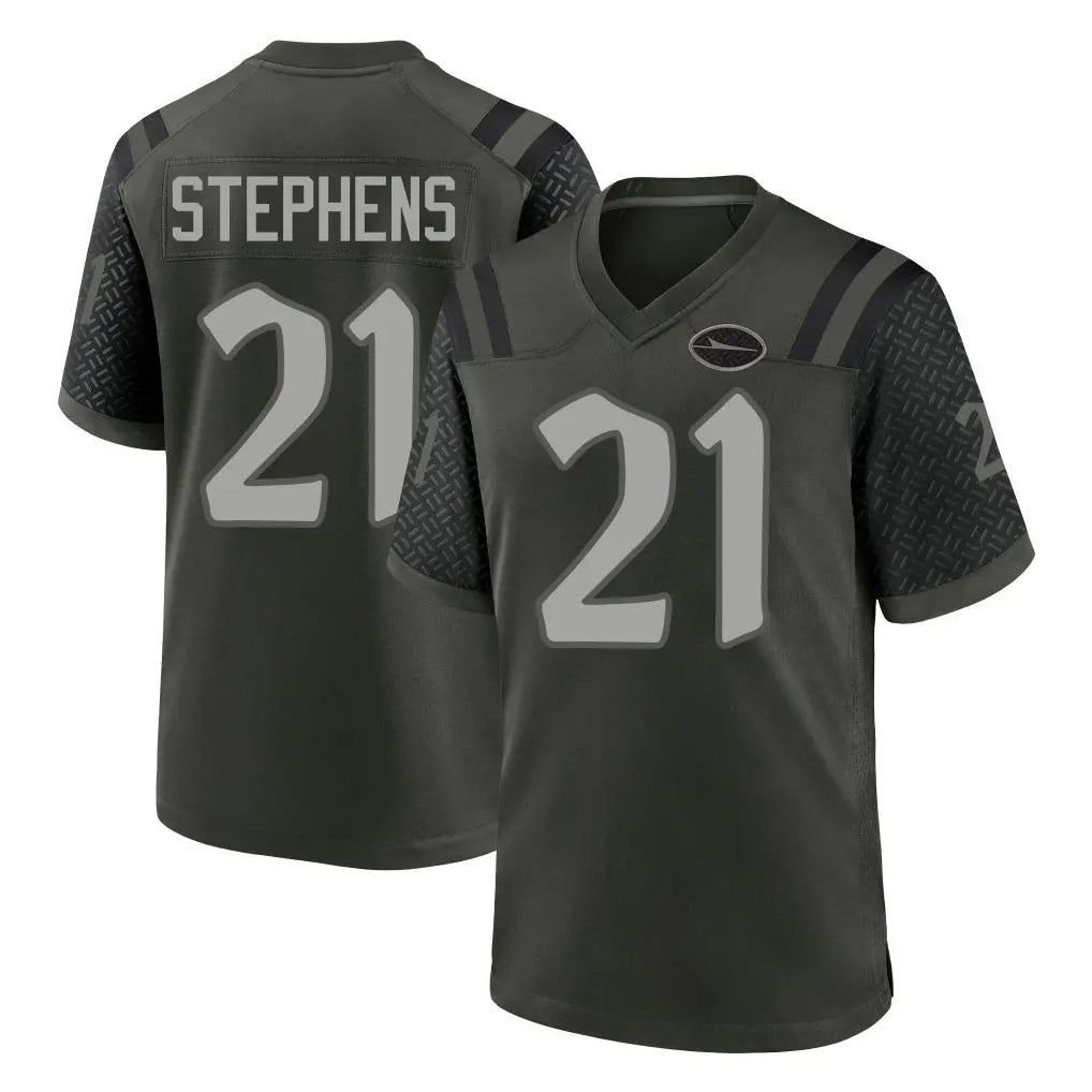 Elroe NY.Jets #21 Brandon Stephens Player Green 2025 Rivalries Collection Home Game Stitched Jerseys