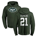 Elroe NY.Jets #21 Brandon Stephens Player Green LOGO Pullover Hoodies Limited Game Stitched Jerseys