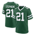 Elroe NY.Jets #21 Brandon Stephens Player Green Legacy Home Game Stitched Jerseys