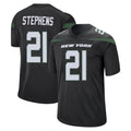 Elroe NY.Jets #21 Brandon Stephens Player Stealth Black Home Game Stitched Jerseys