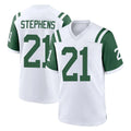 Elroe NY.Jets #21 Brandon Stephens Player White Classic Home Game Stitched Jerseys