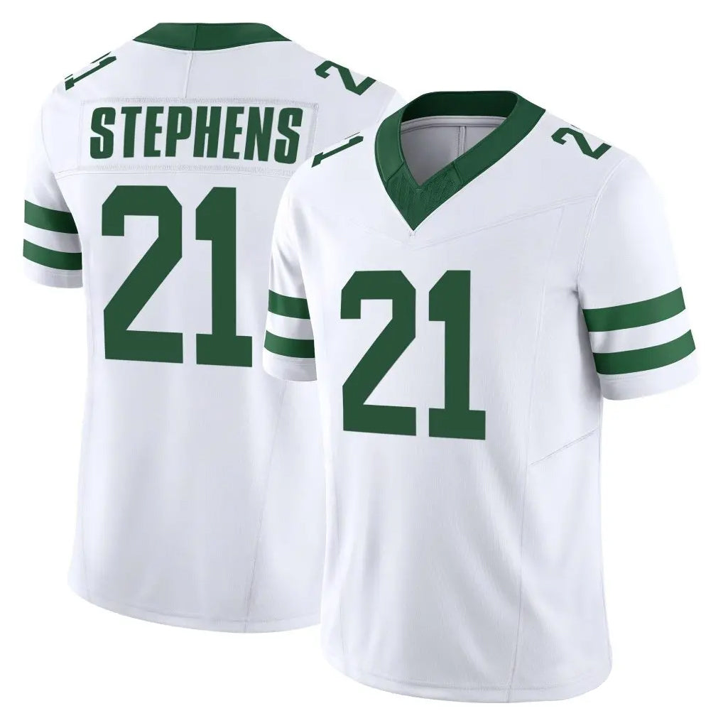 Elroe NY.Jets #21 Brandon Stephens Player White Legacy Limited Vapor F.U.S.E. Home Game Stitched Jerseys
