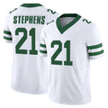 Elroe NY.Jets #21 Brandon Stephens Player White Legacy Limited Vapor F.U.S.E. Home Game Stitched Jerseys