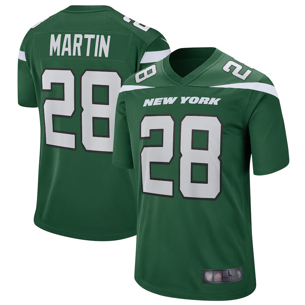 Elroe NY.Jets #28 Curtis Martin Player Green Game Stitched Jerseys