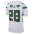 Elroe NY.Jets #28 Curtis Martin Player White Game Stitched Jerseys
