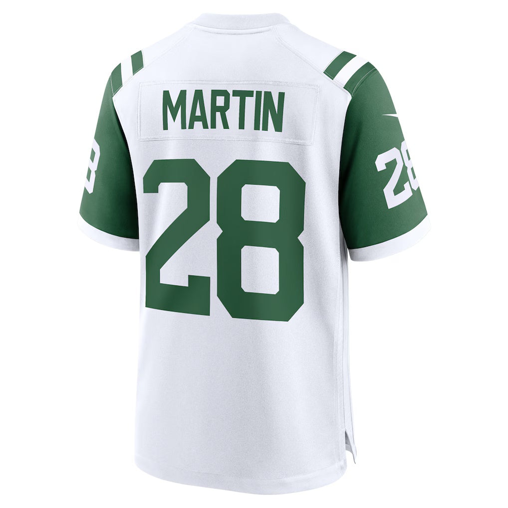 Elroe NY.Jets #28 Curtis Martin White Retired Player Alternate Game Stitched Jerseys