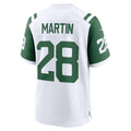 Elroe NY.Jets #28 Curtis Martin White Retired Player Alternate Game Stitched Jerseys