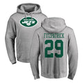 Elroe NY.Jets #29 Minkah Fitzpatrick Player Gray LOGO Pullover Hoodies Limited Game Stitched Jerseys
