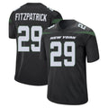 Elroe NY.Jets #29 Minkah Fitzpatrick Player Stealth Black Home Game Stitched Jerseys
