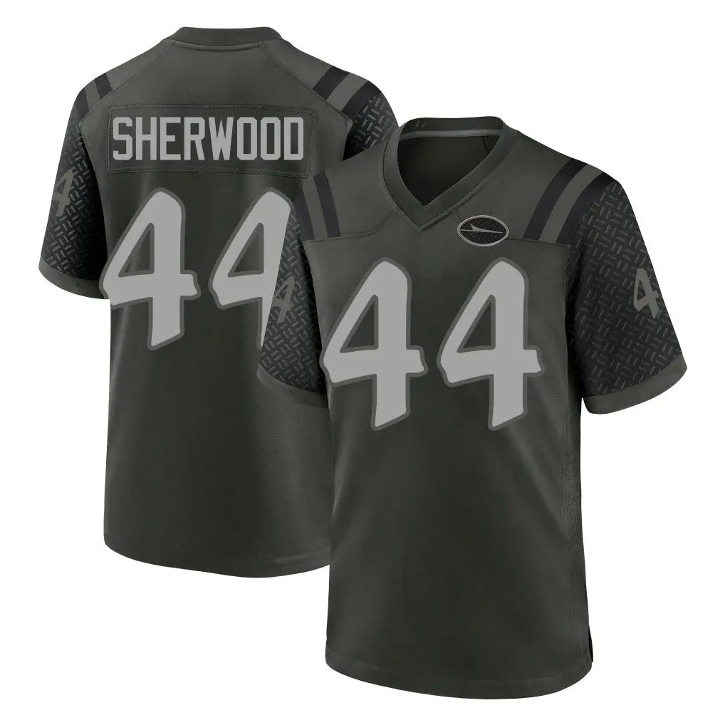 Elroe NY.Jets #44 Jamien Sherwood Player Green 2025 Rivalries Collection Home Game Stitched Jerseys