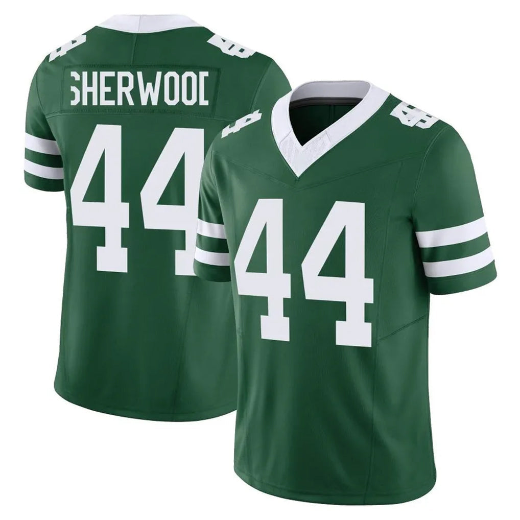 Elroe NY.Jets #44 Jamien Sherwood Player Green Legacy Limited Vapor F.U.S.E. Home Game Stitched Jerseys
