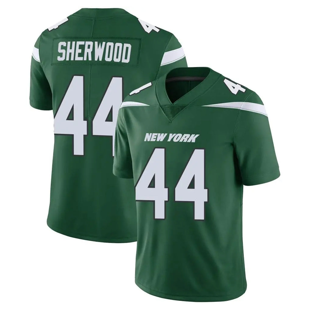 Elroe NY.Jets #44 Jamien Sherwood Player Green Limited Vapor Home Game Stitched Jerseys