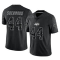 Elroe NY.Jets #44 Jamien Sherwood Player Stealth Black Limited Reflective Home Game Stitched Jerseys