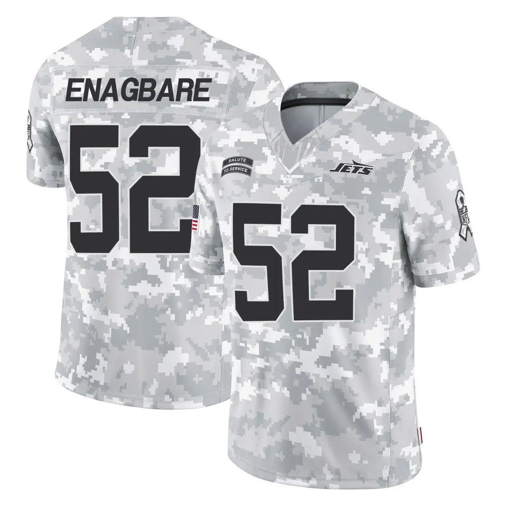 Elroe NY.Jets #52 Kingsley Enagbare Player Arctic Camo Salute to Service Limited Game Stitched Jerseys