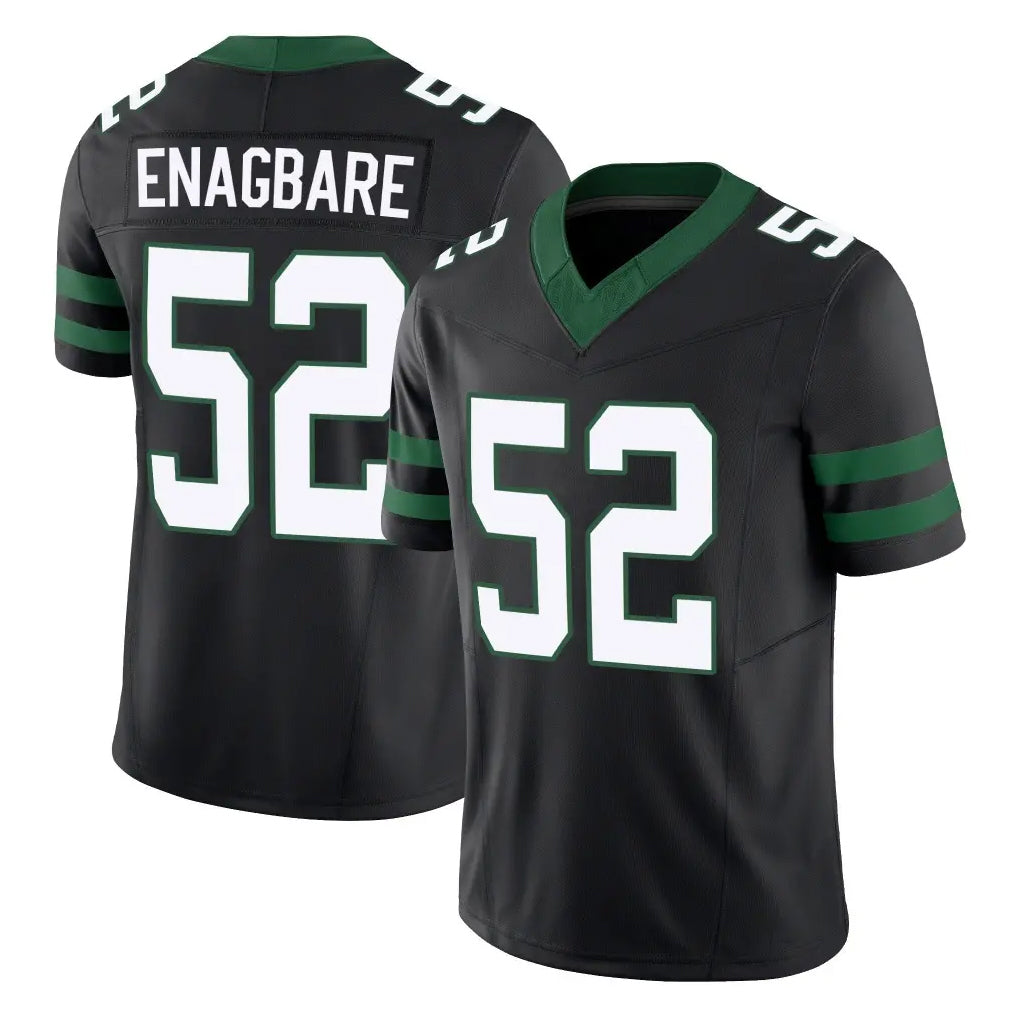 Elroe NY.Jets #52 Kingsley Enagbare Player Black Limited Legacy Vapor F.U.S.E. Home Game Stitched Jerseys