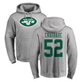 Elroe NY.Jets #52 Kingsley Enagbare Player Gray LOGO Pullover Hoodies Limited Game Stitched Jerseys