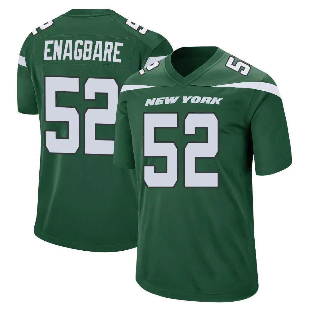 Elroe NY.Jets #52 Kingsley Enagbare Player Green Home Game Stitched Jerseys