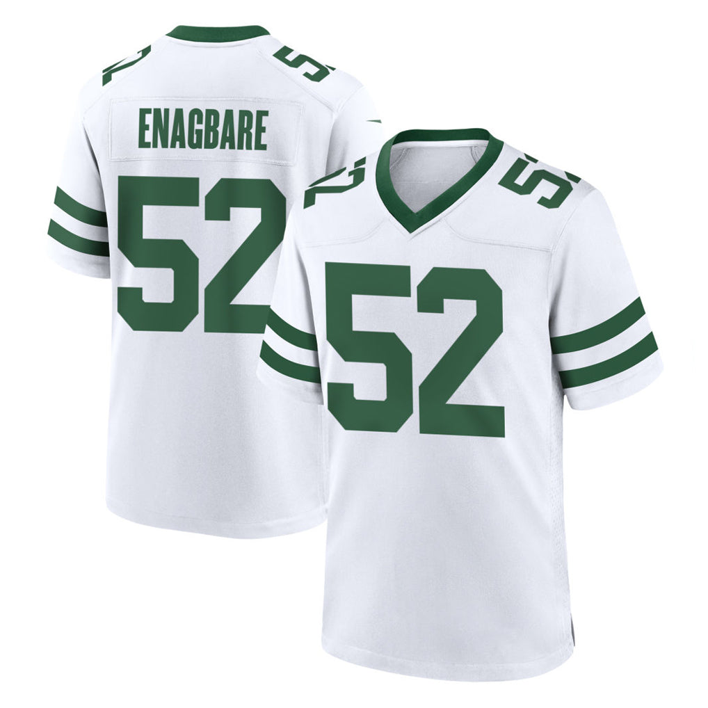 Elroe NY.Jets #52 Kingsley Enagbare Player White Legacy Home Game Stitched Jerseys