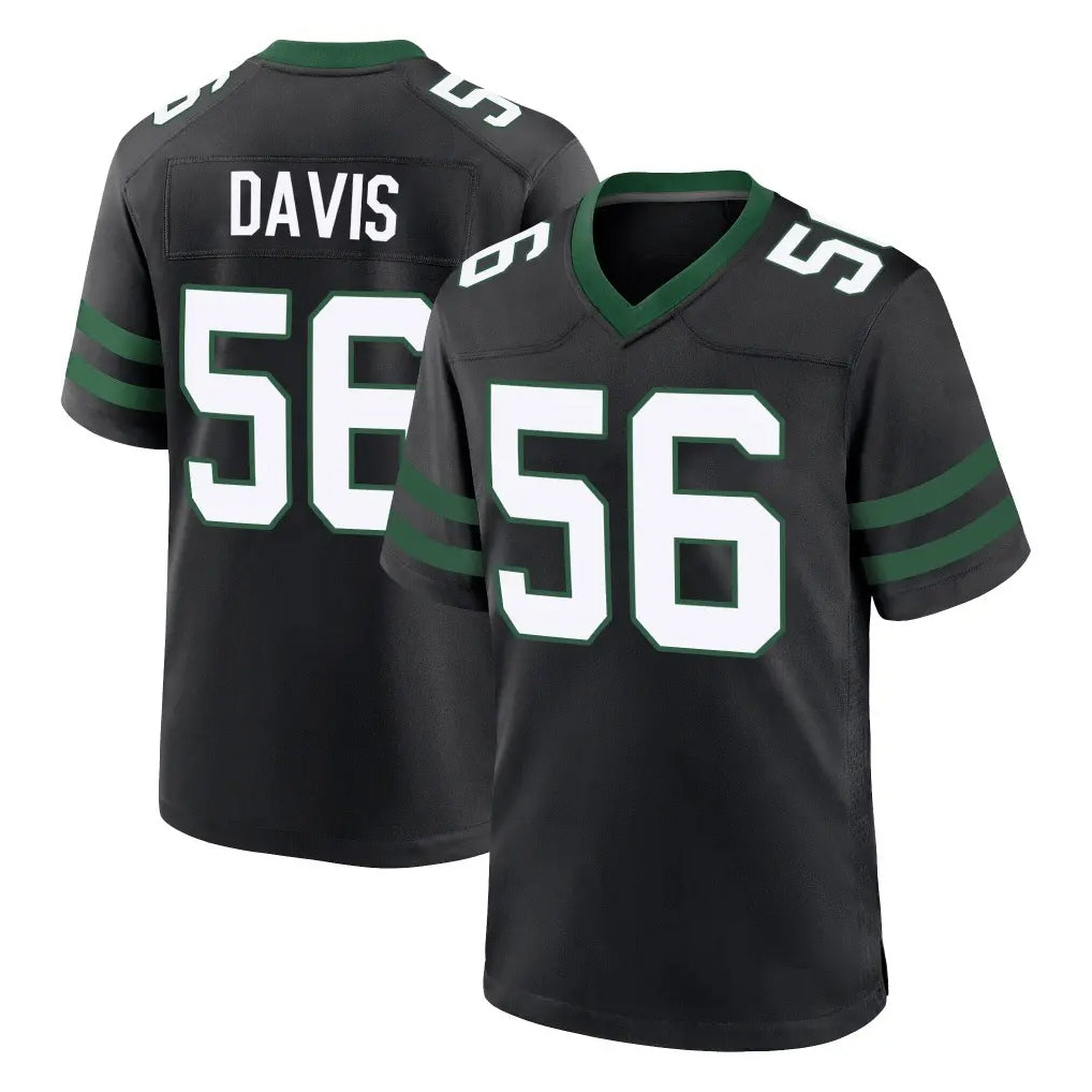 Elroe NY.Jets #56 Demario Davis Player Black Legacy Home Game Stitched Jerseys