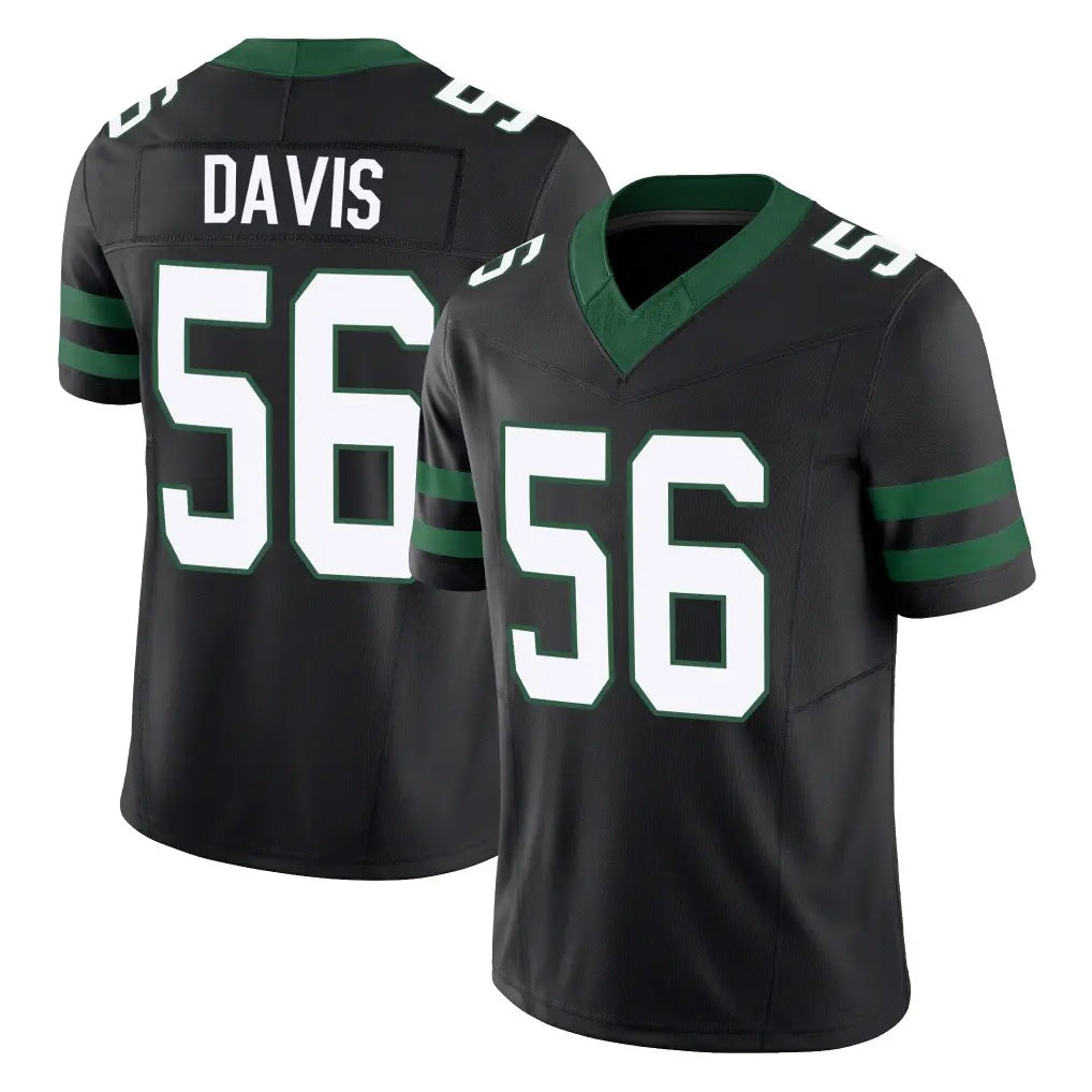 Elroe NY.Jets #56 Demario Davis Player Black Limited Legacy Vapor F.U.S.E. Home Game Stitched Jerseys