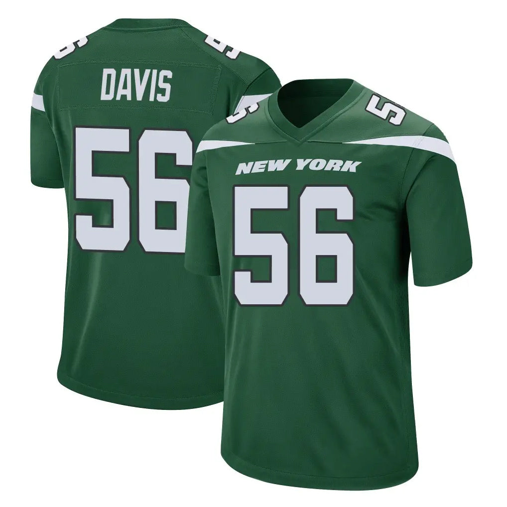 Elroe NY.Jets #56 Demario Davis Player Green Home Game Stitched Jerseys