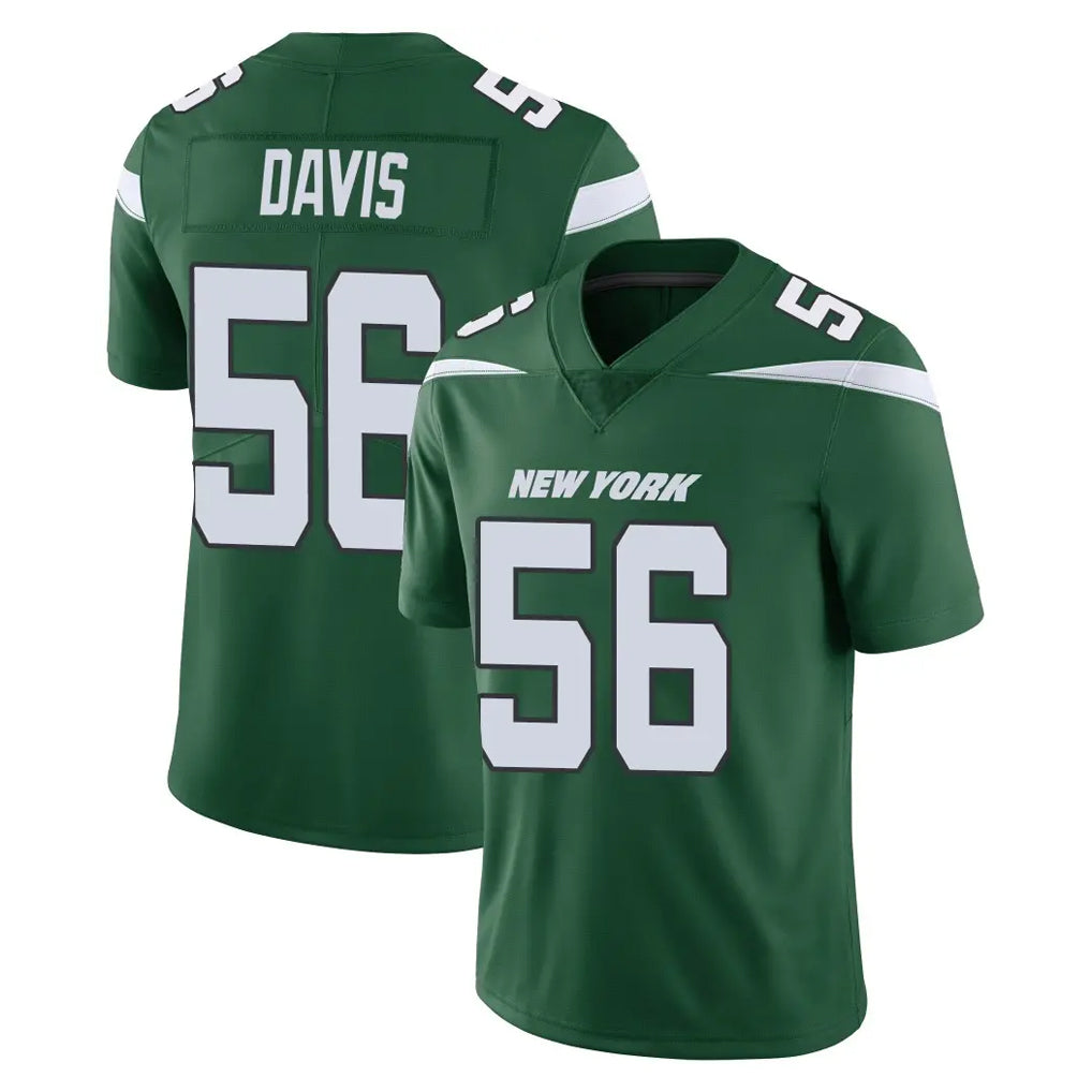 Elroe NY.Jets #56 Demario Davis Player Green Limited Vapor Home Game Stitched Jerseys