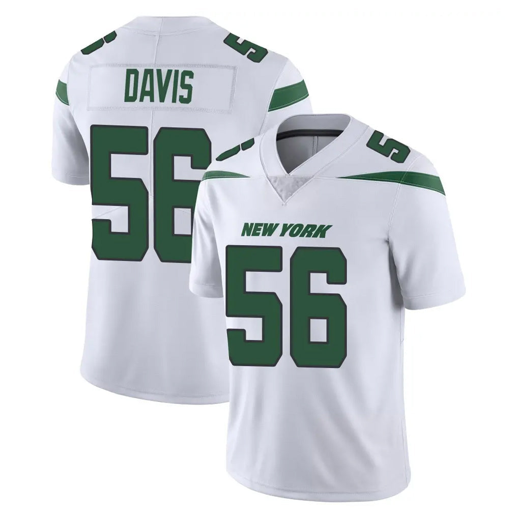 Elroe NY.Jets #56 Demario Davis Player White Spotlight Limited Vapor Home Game Stitched Jerseys
