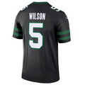 Elroe NY.Jets #5 Garrett Wilson Legacy Black Legend Jersey Stitched American Stitched Jerseys