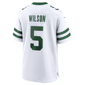 Elroe NY.Jets #5 Garrett Wilson Legacy White Game Jersey Stitched American Stitched Jerseys
