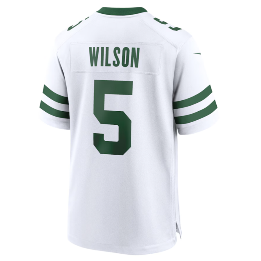 Elroe NY.Jets #5 Garrett Wilson Legacy White Game Jersey Stitched American Stitched Jerseys