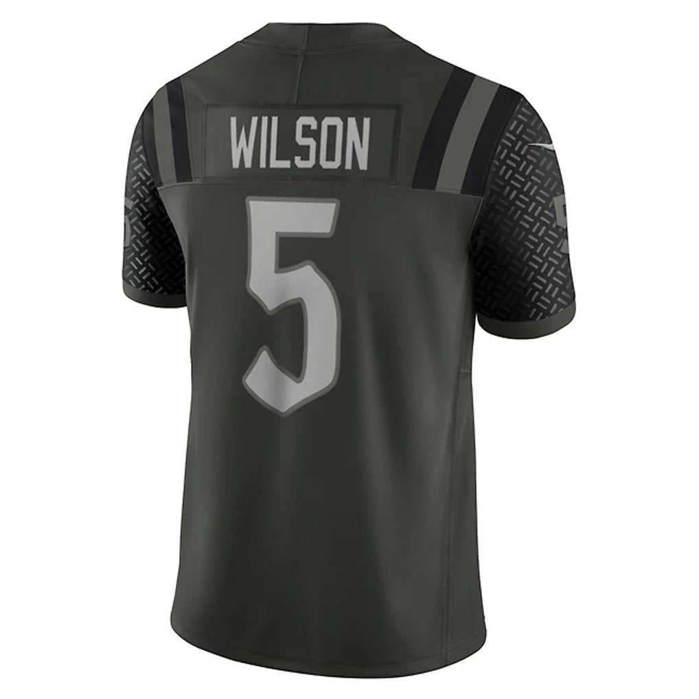 Elroe NY.Jets #5 Garrett Wilson Player Gotham Green Vapor F.U.S.E. Limited Stitched Jerseys