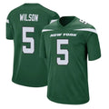 Elroe NY.Jets #5 Garrett Wilson Player Green Game Stitched Jerseys