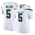Elroe NY.Jets #5 Garrett Wilson Player White Limited Vapor F.U.S.E. Home Game Stitched Jerseys