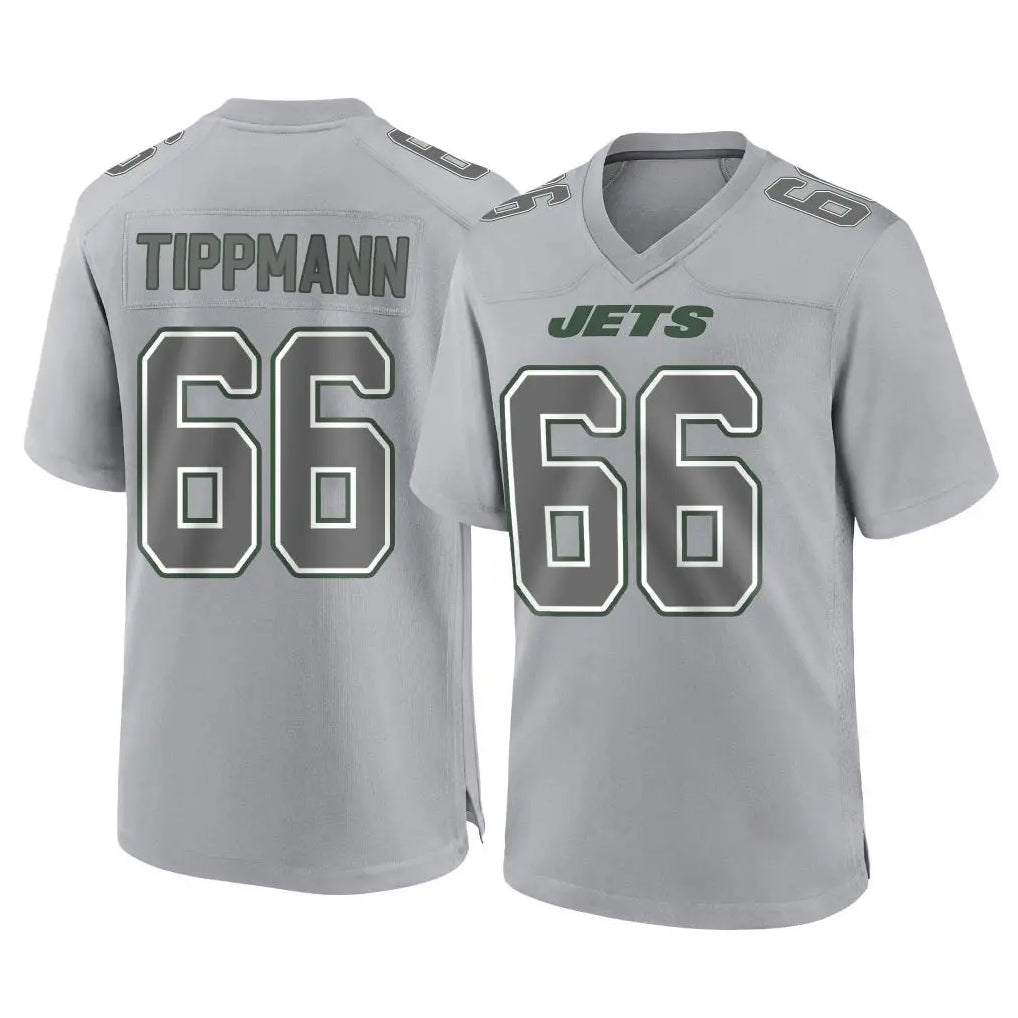 Elroe NY.Jets #66 Joe Tippmann Player Gray Limited Atmosphere Fashion Home Game Stitched Jerseys