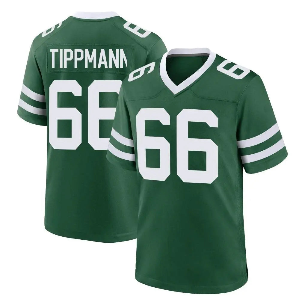 Elroe NY.Jets #66 Joe Tippmann Player Green Legacy Home Game Stitched Jerseys