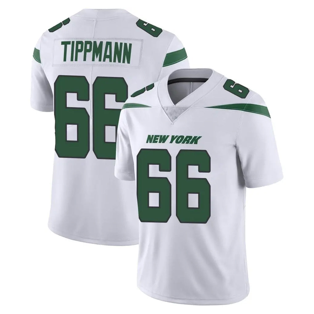 Elroe NY.Jets #66 Joe Tippmann Player White Spotlight Limited Vapor Home Game Stitched Jerseys
