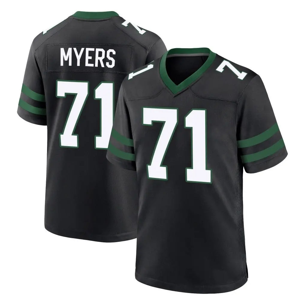 Elroe NY.Jets #71 Josh Myers Player Black Legacy Home Game Stitched Jerseys