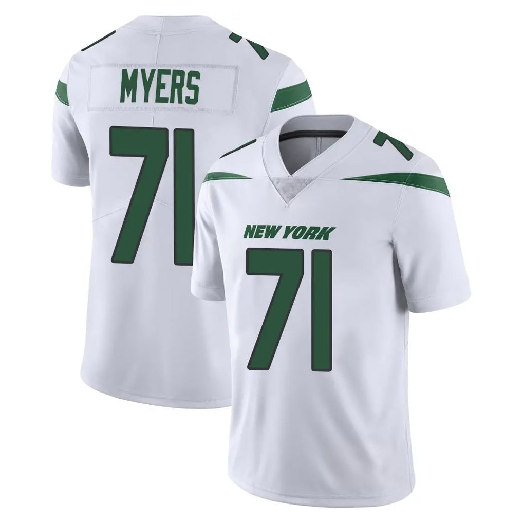 Elroe NY.Jets #71 Josh Myers Player White Spotlight Limited Vapor Home Game Stitched Jerseys