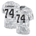 Elroe NY.Jets #74 Olu Fashanu Player Arctic Camo Salute to Service Limited Game Stitched Jerseys