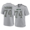 Elroe NY.Jets #74 Olu Fashanu Player Gray Limited Atmosphere Fashion Home Game Stitched Jerseys