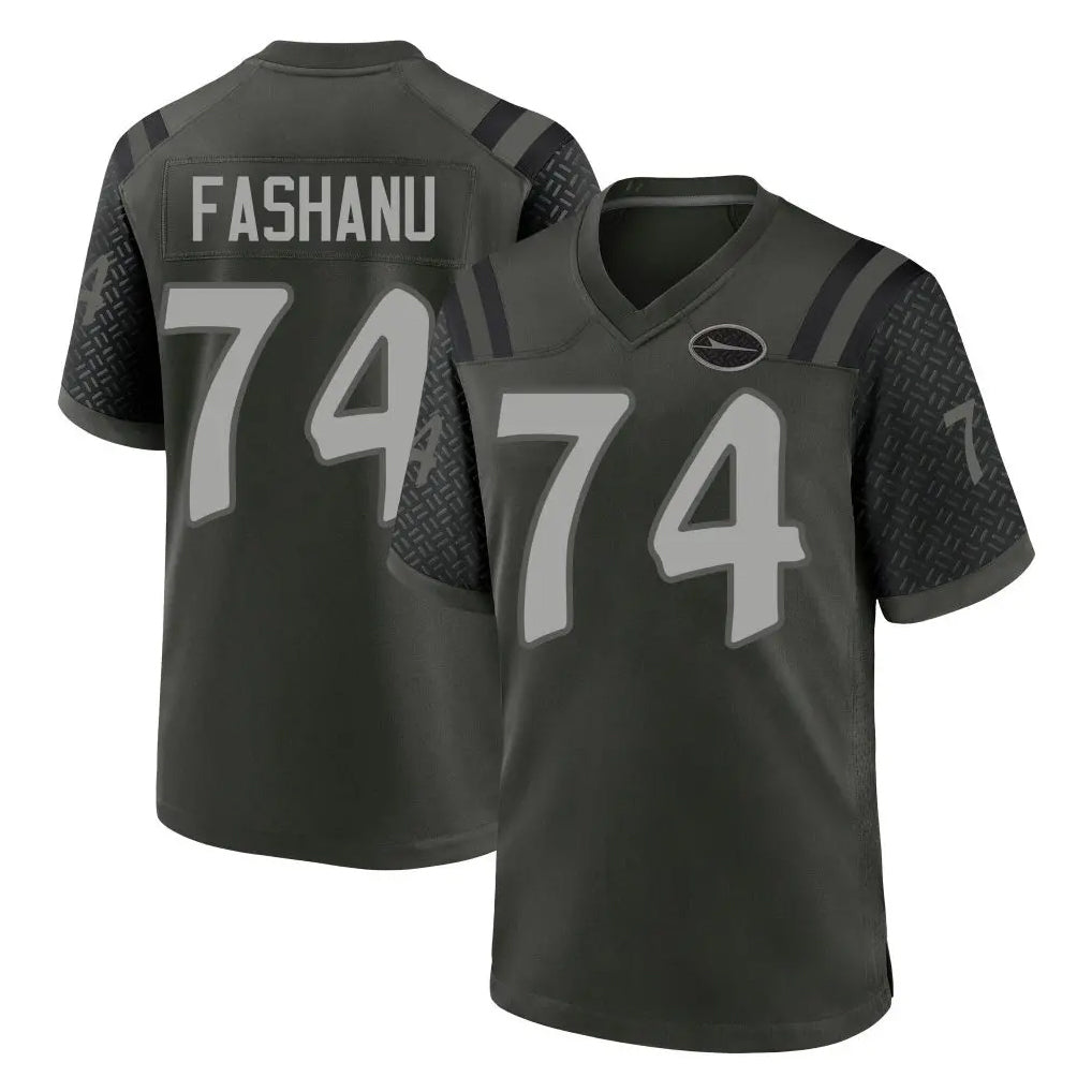 Elroe NY.Jets #74 Olu Fashanu Player Green 2025 Rivalries Collection Home Game Stitched Jerseys