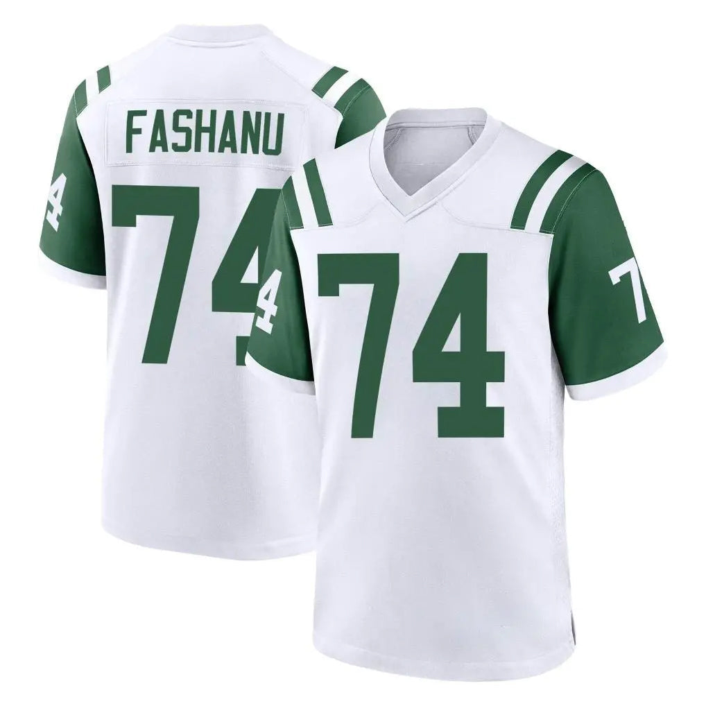 Elroe NY.Jets #74 Olu Fashanu Player White Classic Home Game Stitched Jerseys