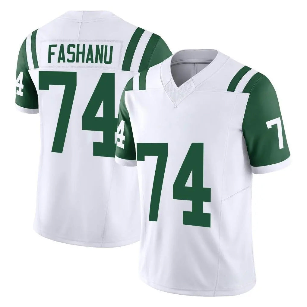 Elroe NY.Jets #74 Olu Fashanu Player White Limited Classic Vapor F.U.S.E. Home Game Stitched Jerseys