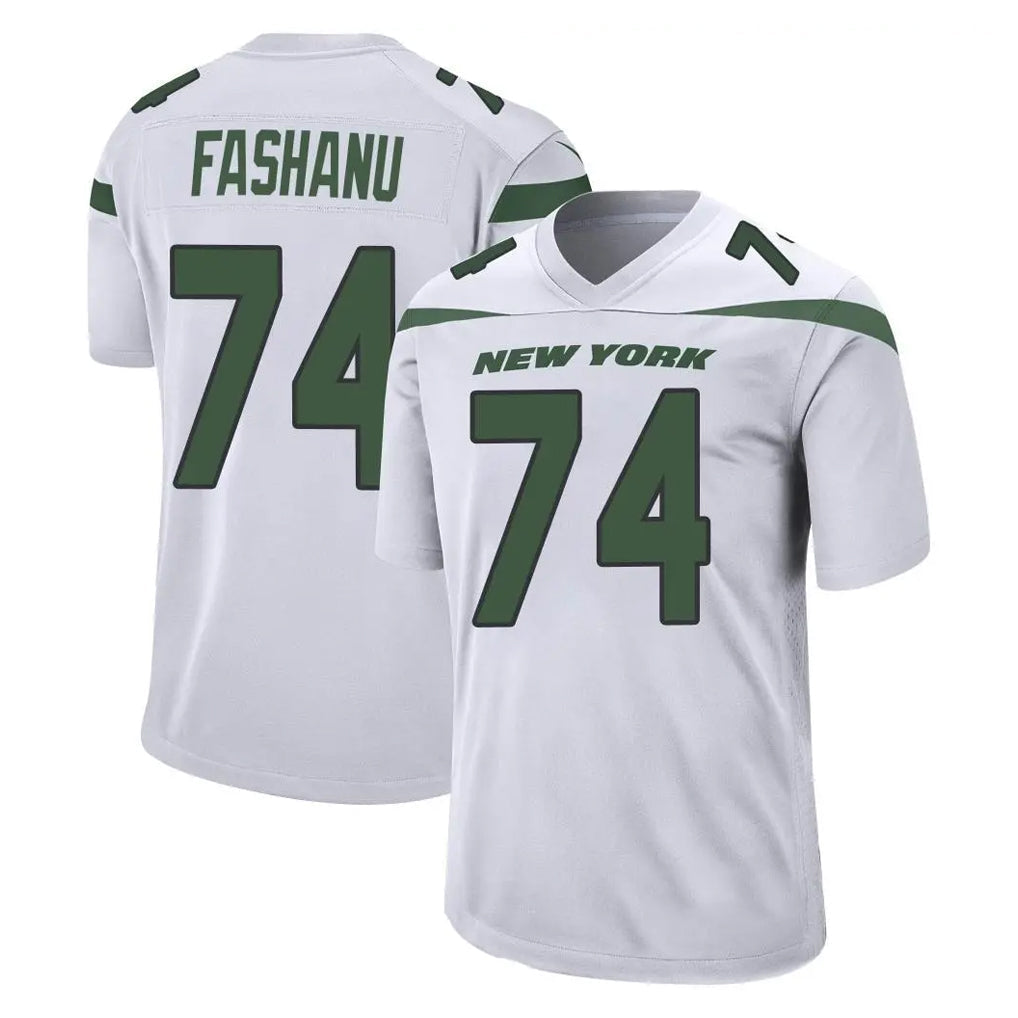 Elroe NY.Jets #74 Olu Fashanu Player White Spotlight Home Game Stitched Jerseys