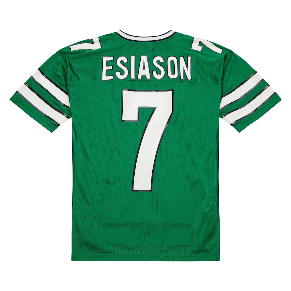 Elroe NY.Jets #7 Boomer Esiason Mitchell & Ness Kelly Green 1993 Authentic Throwback Retired Player Pocket  Stitched Puhic Jersey