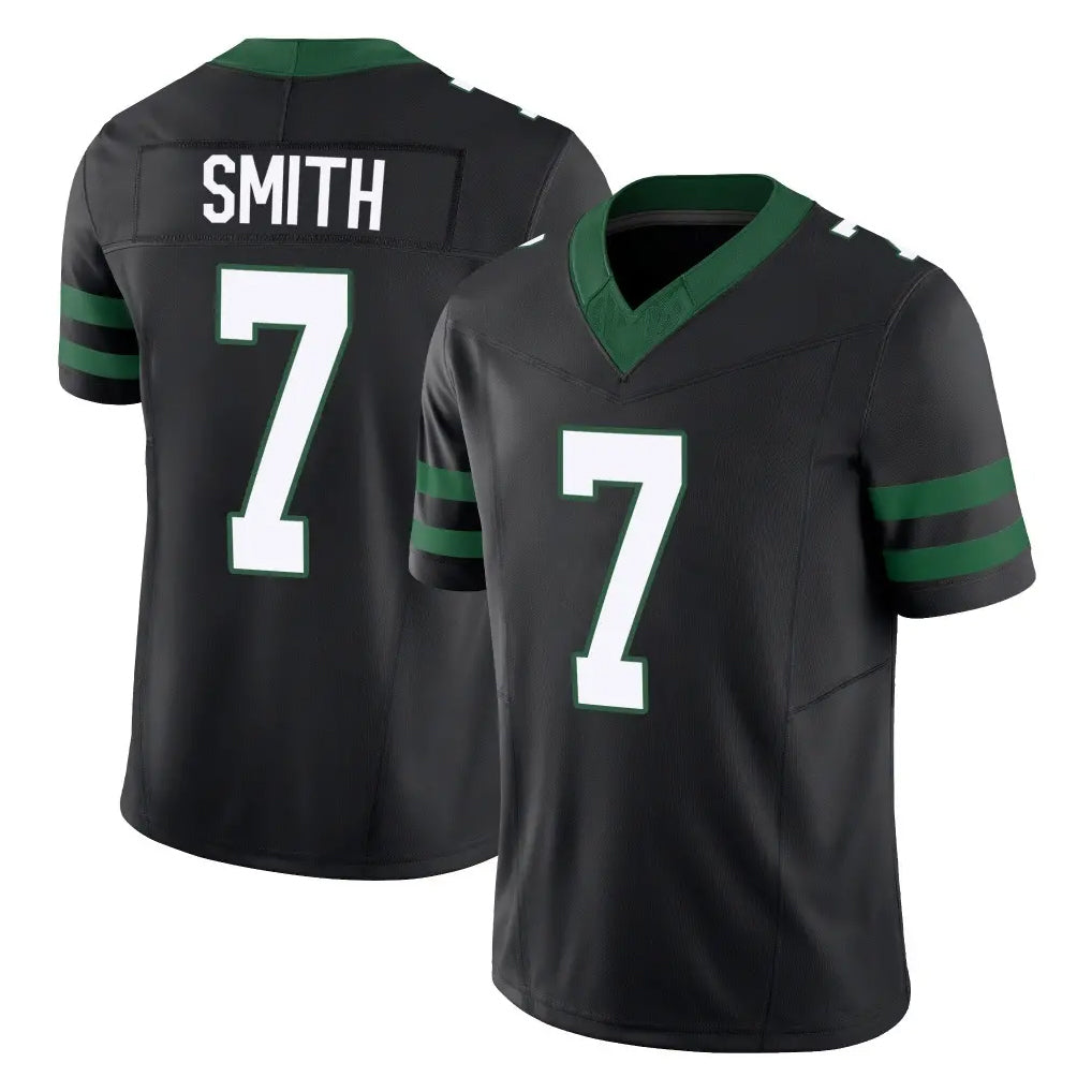Elroe NY.Jets #7 Geno Smith Player Black Limited Legacy Vapor F.U.S.E. Home Game Stitched Jerseys