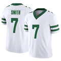 Elroe NY.Jets #7 Geno Smith Player White Legacy Limited Vapor F.U.S.E. Home Game Stitched Jerseys