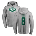 Elroe NY.Jets #8 Andre Cisco Player Gray LOGO Pullover Hoodies Limited Game Stitched Jerseys