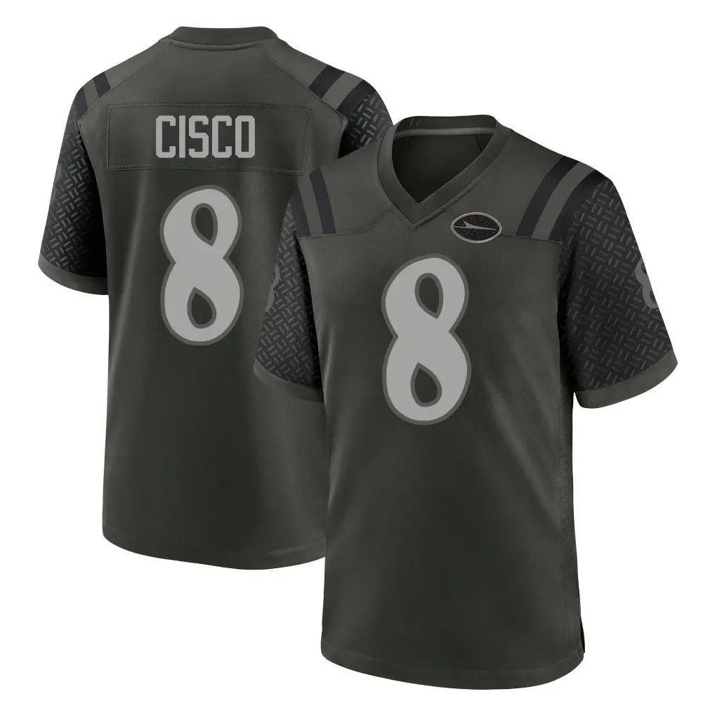 Elroe NY.Jets #8 Andre Cisco Player Green 2025 Rivalries Collection Home Game Stitched Jerseys